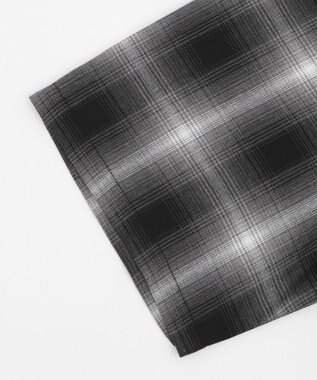 WEGO 【ユニセックス着用ITEM】グラフィックオンブレチェックシャツ（SS） ブラックチェック1