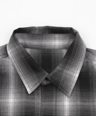 WEGO 【ユニセックス着用ITEM】グラフィックオンブレチェックシャツ（SS） ブラックチェック1