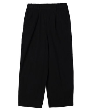 earth music&ecology 綿麻キャンブリッククロップドパンツ Black