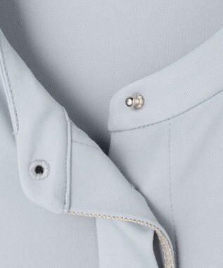 ICB 【洗える】 コンパクトモクロディ バンドカラーカットソー サックスグレー系