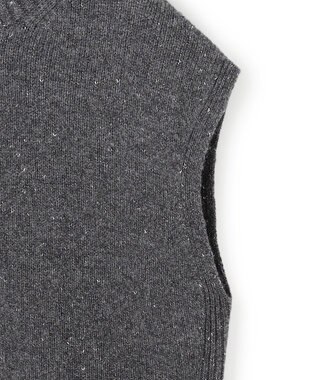 ICB L 【30th ANNIVERSARY】 カシミヤブレンドルレックス ハイネックニットベスト ミディアムグレー