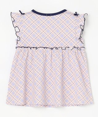 組曲 KIDS 【110-140㎝】 サマーチェックチュニック ピンク