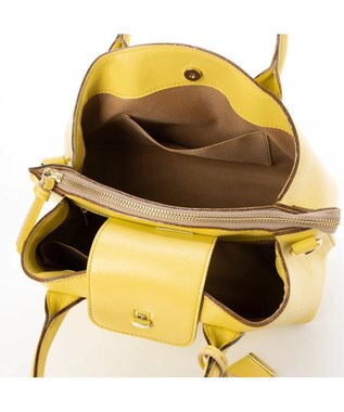 UNBILLION perche ゴートユーティリティヒネリかぶせトートS イエロー