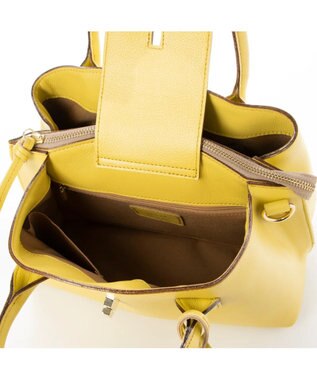 UNBILLION perche ゴートユーティリティヒネリかぶせトートS イエロー