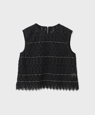 GRACE CONTINENTAL キカレースビジュートップ ブラック