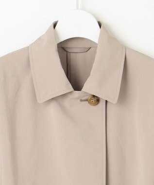 J.PRESS LADIES S 【洗える】Artirosa ステンカラー コート ライトグレー系