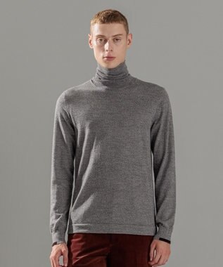 JOSEPH HOMME ウォッシャブルメリノ　タートルネックニット ライトグレー系