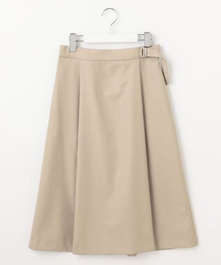 J.PRESS LADIES L 【セットアップ対応・洗える・UV加工・吸水速乾】OXIJEWELストレッチ スカート ベージュ系