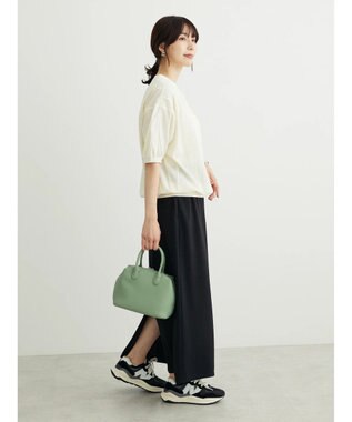 Green Parks ワッフル布帛ドッキングプルオーバー２ Off White