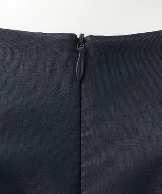 23区 【R(アール)】ライトダブルクロス オーガンジー コンビブラウス ネイビー系