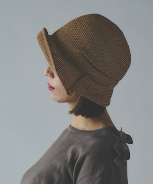 AND WOOL 〈UVカット加工〉〈軽くて折りたためる〉サイドタックの帽子