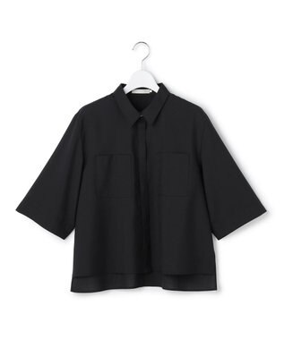 ICB L 【先行予約】ドライクールトロ 5分袖シャツ ブラック