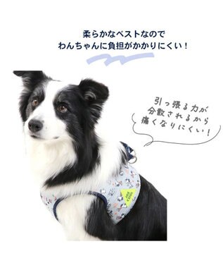 PET PARADISE スヌーピー メッシュ ベスト ハーネス 【ＳＭ】 グレー