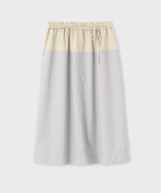 Paul Smith タスランナイロン フレアスカート ブルーグレー