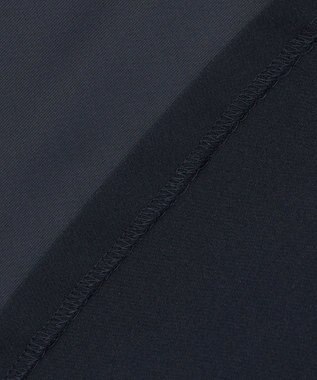 23区 【R(アール)】ライトダブルクロス オーガンジー コンビブラウス ネイビー系