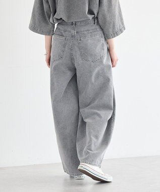 earth music&ecology タックバルーンデニム Black