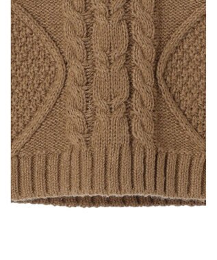 Green Parks ケーブルニットベスト Beige