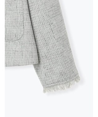 Te chichi 【セレモニーアイテム】ツイードノーカラージャケット グレー