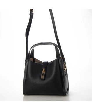 UNBILLION cachecache 3レイヤーヒネリ金具2wayトート ブラック