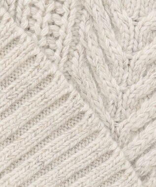 JOSEPH HOMME ヴィスコースメランジケーブル  クルーネック ホワイト系