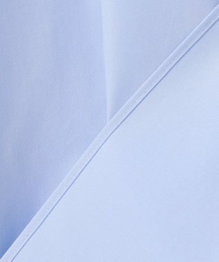 UNFILO フリルネック ブラウス サックス