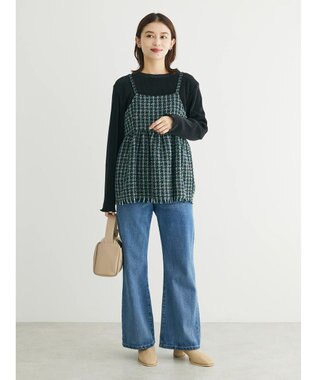 Green Parks ・ＥＬＥＮＣＡＲＥ　ＤＵＥ　ツイードバックリボンキャミ Green