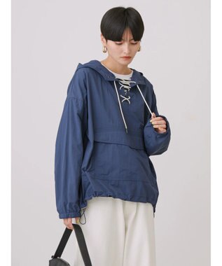 AMERICAN HOLIC ポケッタブル撥水加工アノラックパーカー Navy