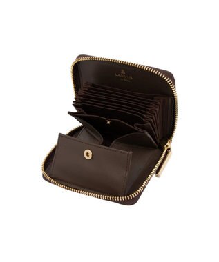 LANVIN en Bleu リュクサンブール 財布機能付きカードケース 濃茶