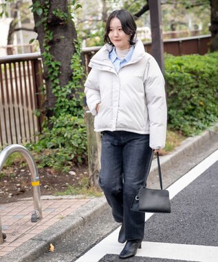 KWD 【日本製/高品質ダウン】STAND COLLAR DOWN BLOUSON ダウンブルゾン アイボリー