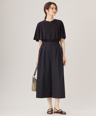 自由区 【洗える】キュプラシアー ブラウス ブラック