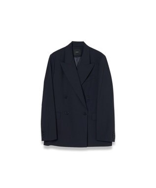 JOSEPH 【WEB＆OUTLET限定】テイラーウールブレンド　ダブルブレストジャケット Navy