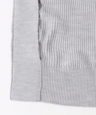 ANY SIS 【洗える】スフレアランパターン カーディガン ライトグレー