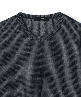 JOSEPH HOMME 【新色追加】メランジクロスジャージー　クルーネックカットソー ネイビー系