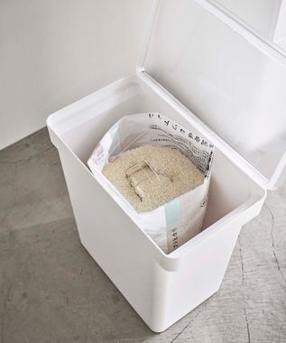 tower 密閉米びつ タワー 20kg 計量カップ付 ホワイト ホワイト