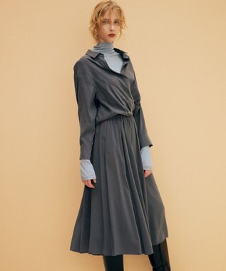 組曲 バウンディングシャーティングカシュクール ブラウス グレー系