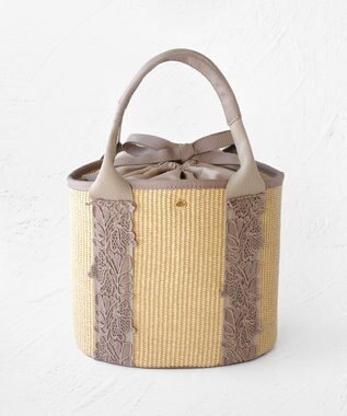 TOCCA TOUCH of LACE BASKET かごバッグ ベージュ系