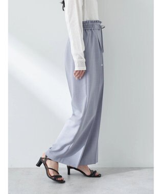 earth music&ecology リネンライクワイドパンツ Grayish Blue