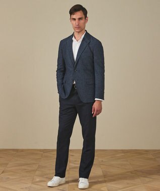 GOTAIRIKU カーディガンジャケット秋冬版【洗える/シワになりにくい/ストレッチ】リンクス BIZ ジャケット ダルブルー系8