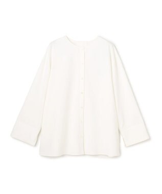 UNFILO 【WEB限定カラー】バックリボン イージーケアシャツ オフ