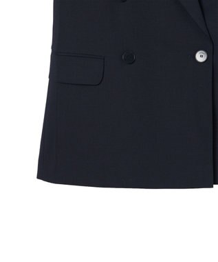 JOSEPH 【WEB＆OUTLET限定】テイラーウールブレンド　ダブルブレストジャケット Navy