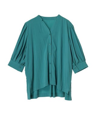 AMERICAN HOLIC 接触冷感　袖ボリュームブラウス Green