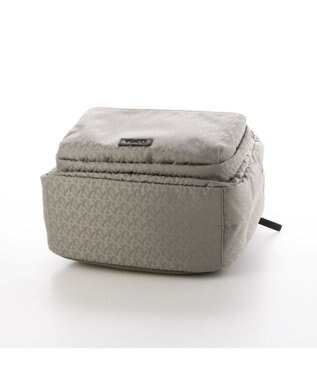 Y'SACCS ポーチ付きモノグラムバックパック グレー