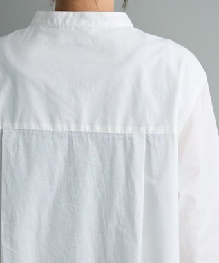 CRAFT STANDARD BOUTIQUE バンドカラーロングシャツチュニッ Off White