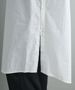 CRAFT STANDARD BOUTIQUE バンドカラーロングシャツチュニッ Off White