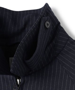 UNFILO MENS FLANNEL TOUCH 中綿ブルゾン [EC限定]ネイビーストライプ