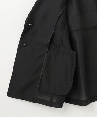 組曲 フリルディテールシアー ジャケット ブラック系