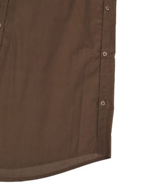 CRAFT STANDARD BOUTIQUE バンドカラーロングシャツチュニッ Brown