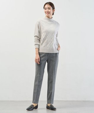 J.PRESS LADIES L 【WEB限定カラーあり】CAT ハイネック ニット ライトグレー系