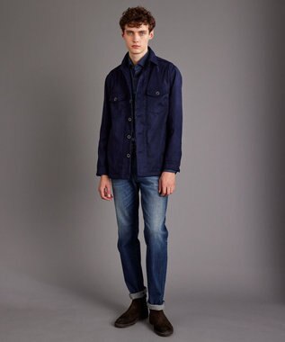 JOSEPH ABBOUD 【キングサイズ・サスティナブル】オゾンハイパワーデニム ネイビー系