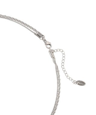 AMERICAN HOLIC 【ステンレス】モールライクチェーン２連ネックレス Silver